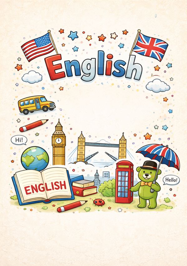 deckblatt englisch zum ausdrucken