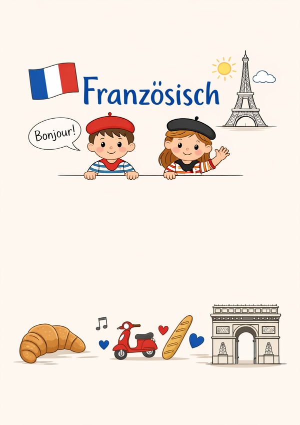 deckblatt französisch grundschule