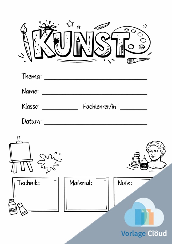 deckblatt kunst ausdrucken