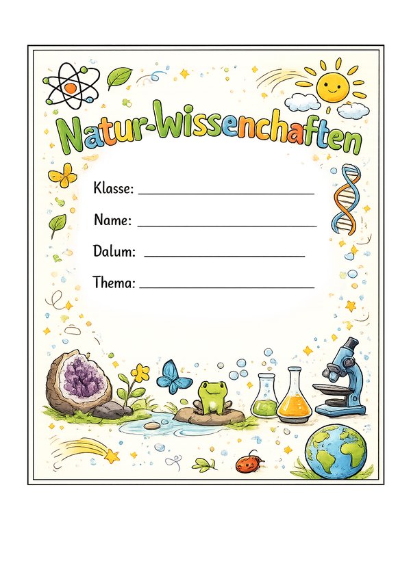 deckblatt naturwissenschaften