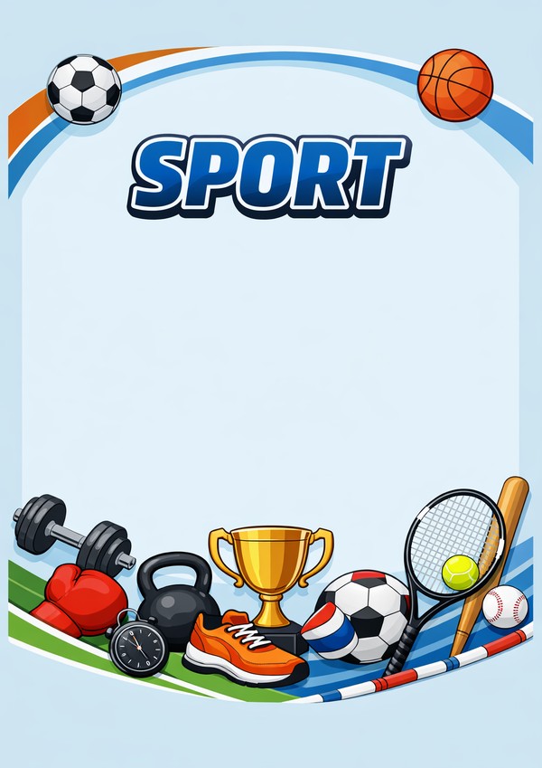 deckblatt sport zum ausdrucken