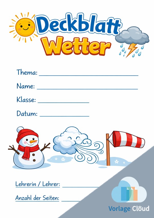 deckblatt wetter