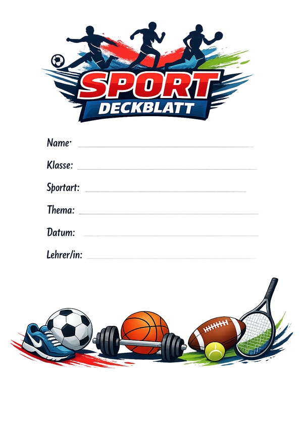 deckblätter sport