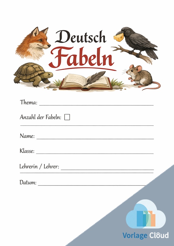 deutsch fabeln deckblatt
