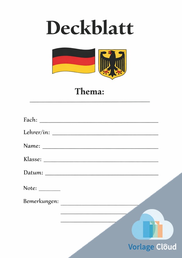 deutschland deckblätter