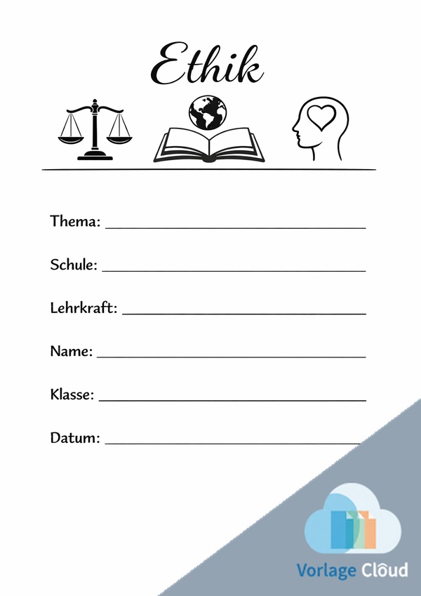 ethik deckblatt zum ausdrucken