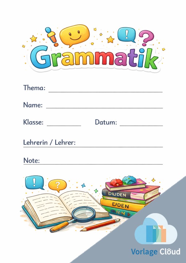 grammatik deckblatt
