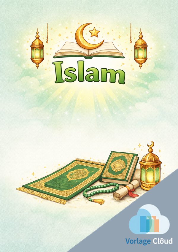 islam deckblätter ausdrucken