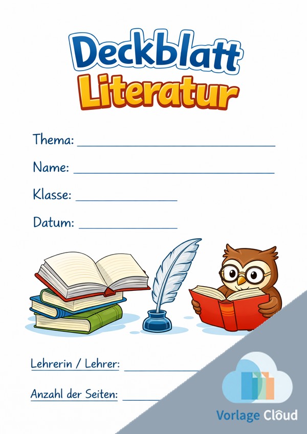 literatur deckblätter