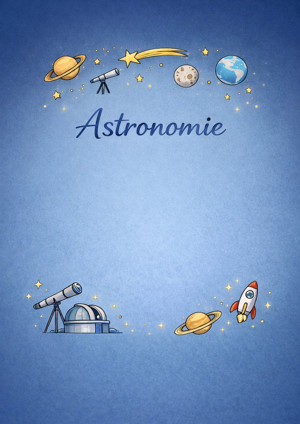 physik deckblatt astronomie