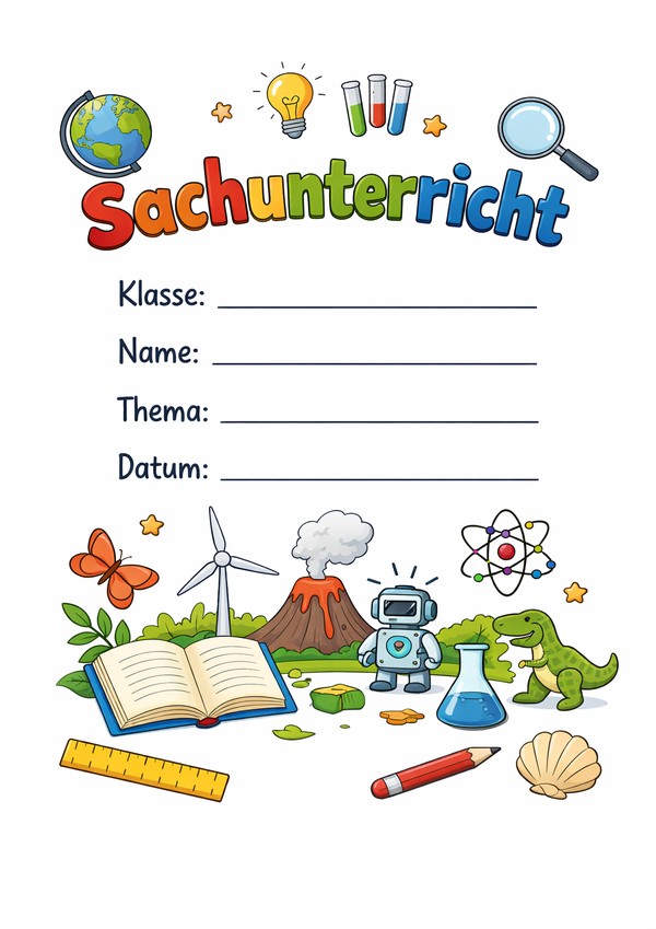 sachunterricht deckblatt ausdrucken