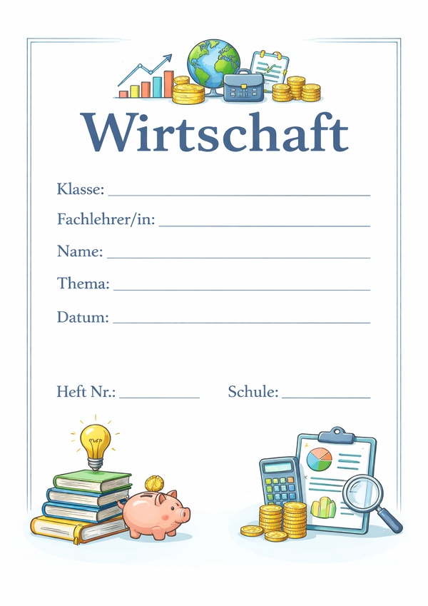 wirtschaft arbeit technik deckblatt