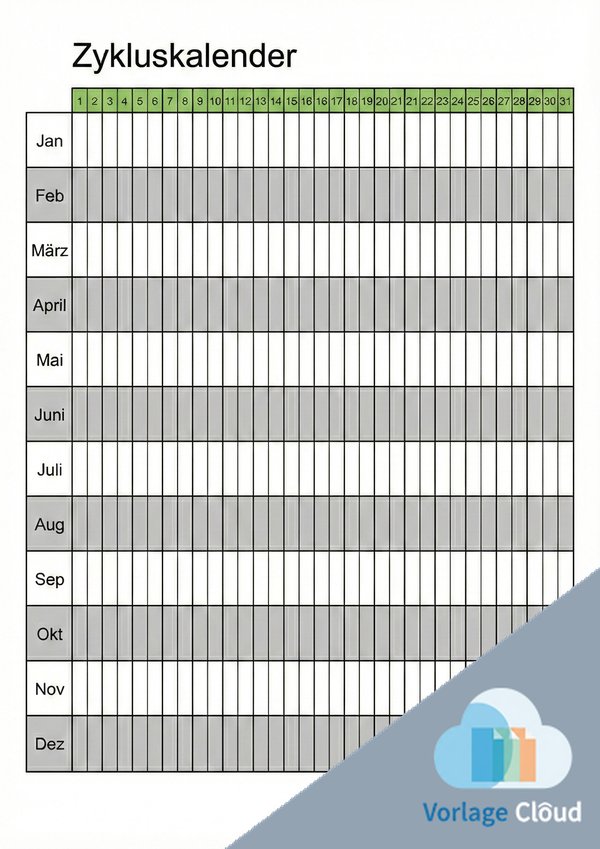 zykluskalender zum ausdrucken kostenlos