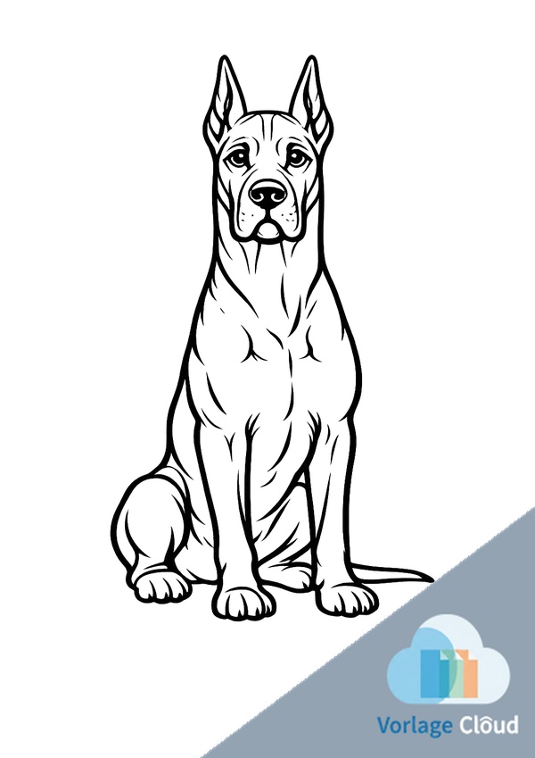 Deutsche Dogge Ausmalbilder Zum Ausdrucken Wm