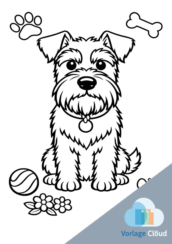 ausmalbild schnauzer