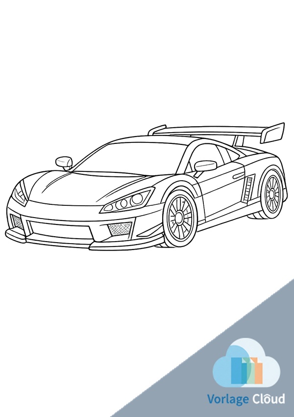 ausmalbild auto