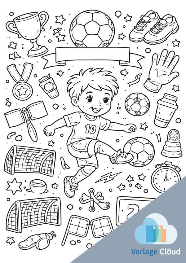 ausmalbild fussball