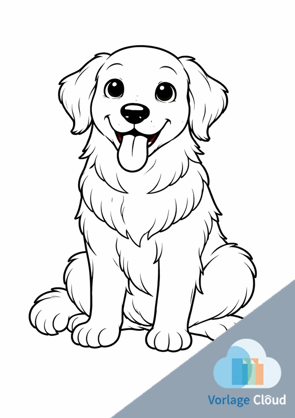 ausmalbild hund