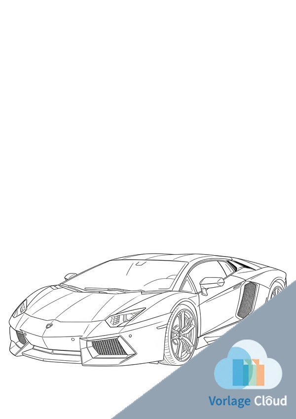 ausmalbild lamborghini huracan