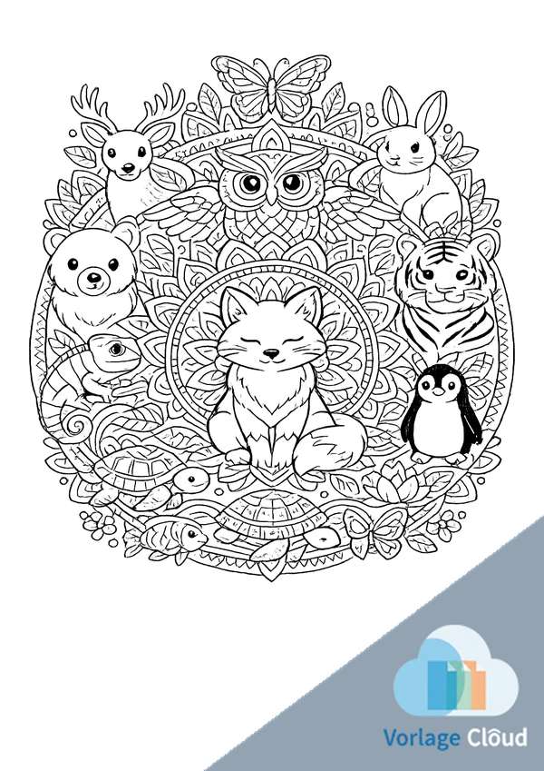 ausmalbild tiere