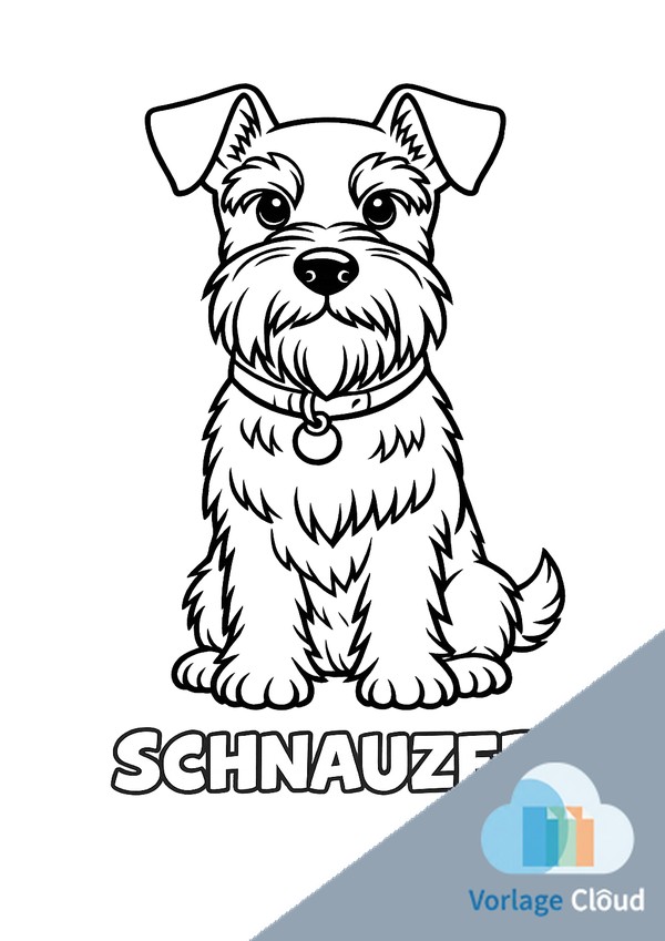 Ausmalbilder Schnauzer Wm