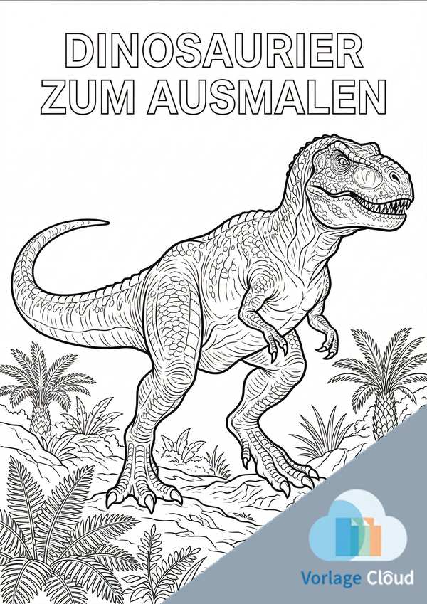 ausmalbilder t rex zum ausdrucken