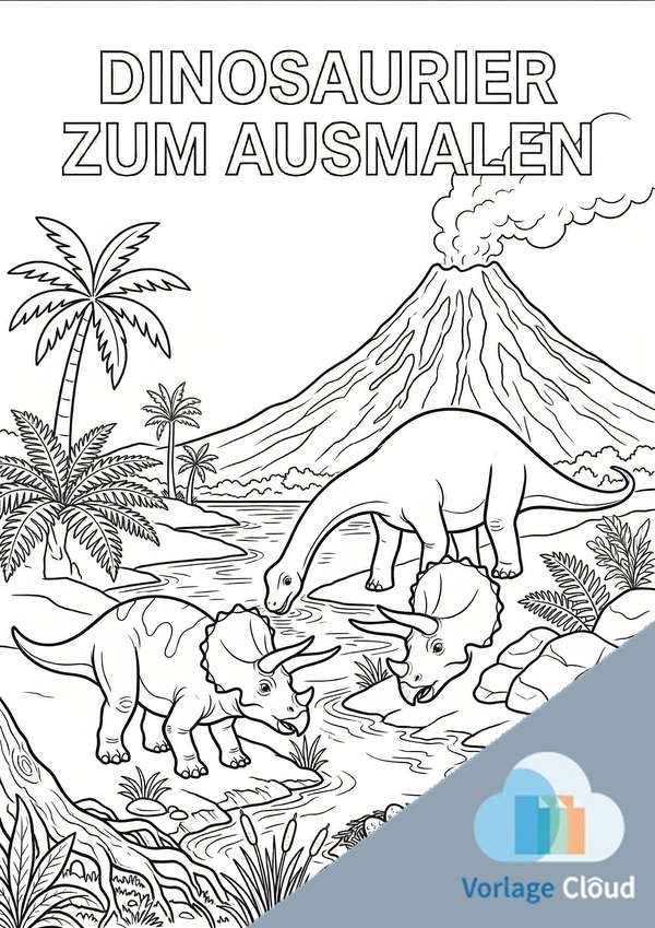 ausmalbilder dinos zum ausdrucken
