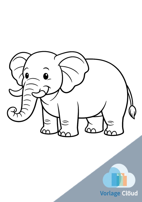 ausmalbilder elefant