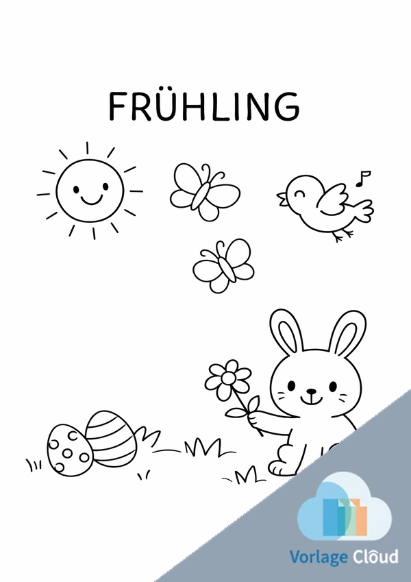 ausmalbilder frühling