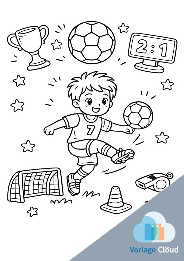 ausmalbilder fussball