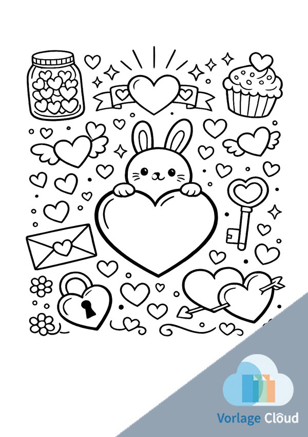 ausmalbilder herz