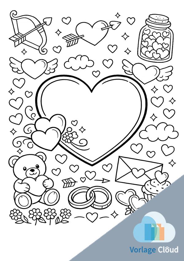 ausmalbilder herzen