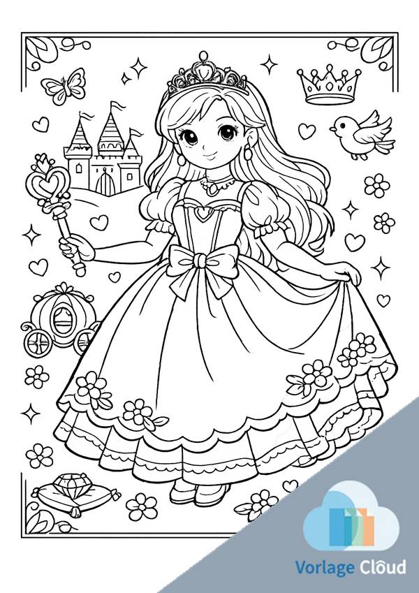 ausmalbilder prinzessinnen