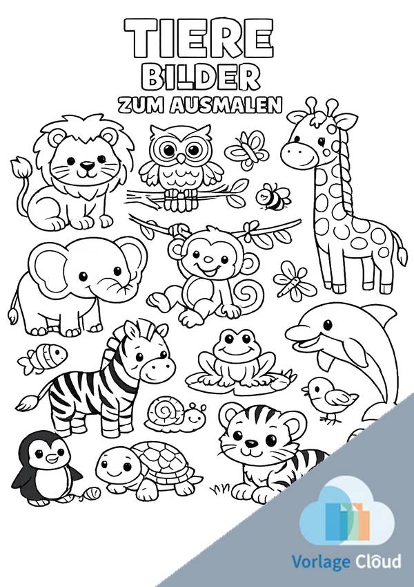ausmalbilder tiere für 10 jährige