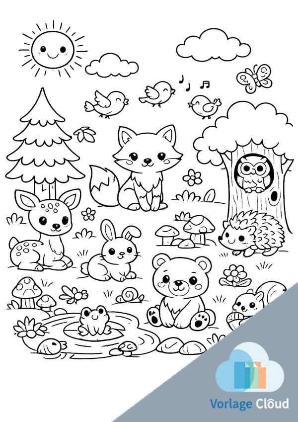 ausmalbilder tiere kostenlos