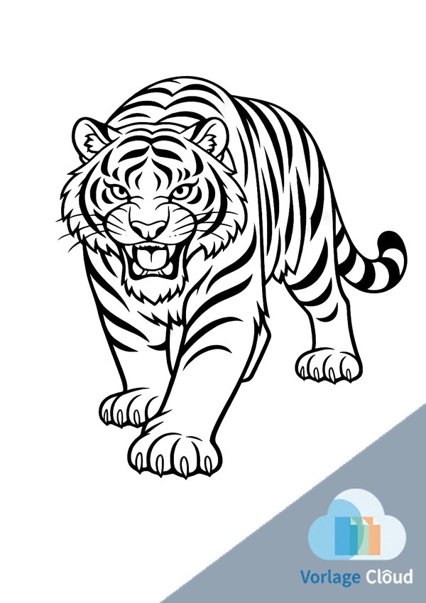 ausmalbilder tiger