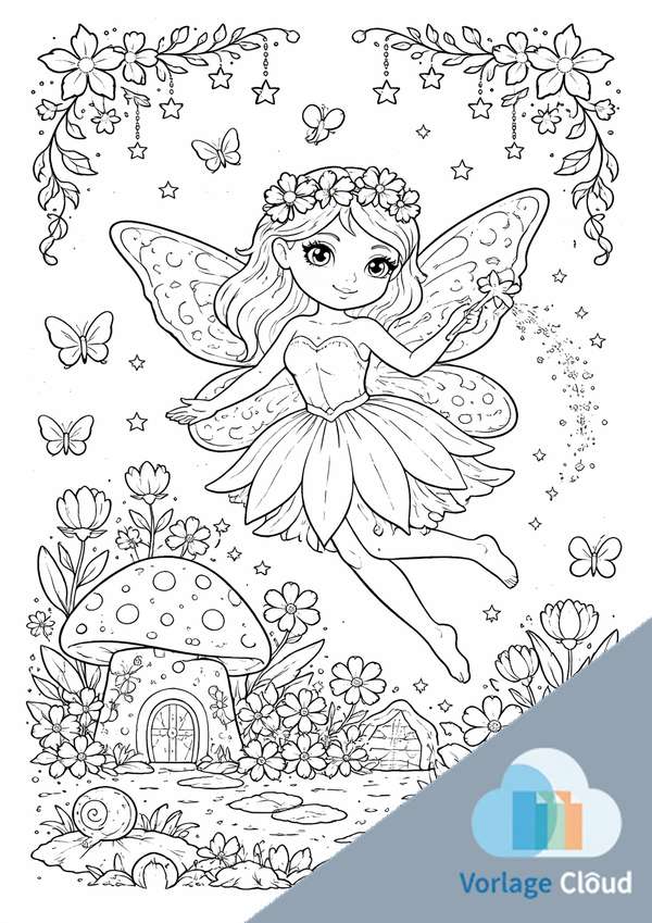 ausmalbilder von feen