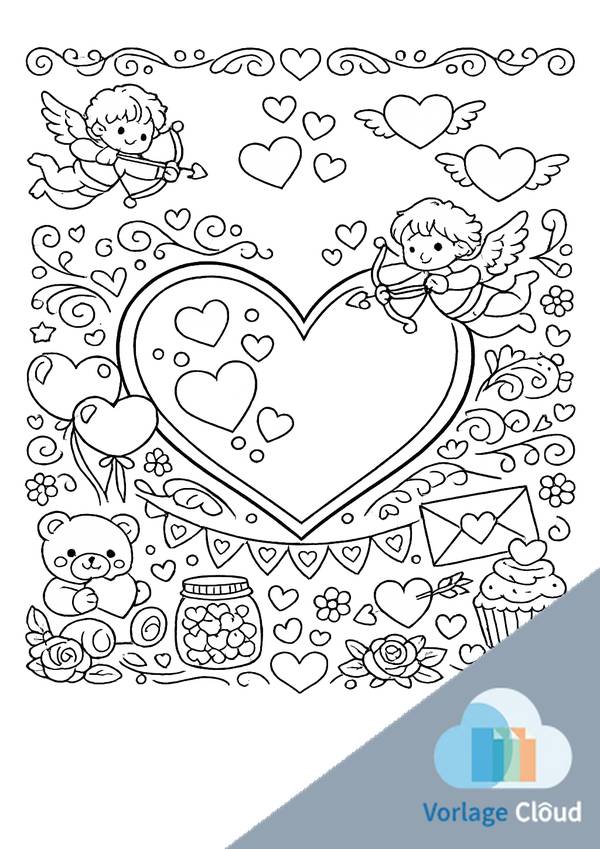 ausmalbilder von herzen