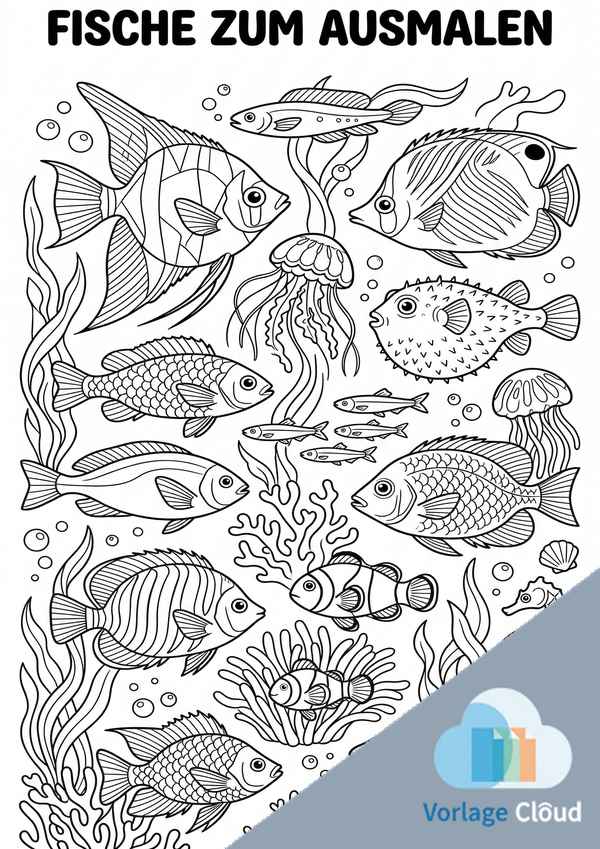 ausmalen fisch