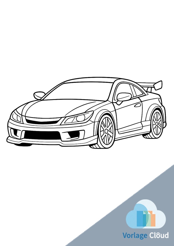 autos ausmalbilder