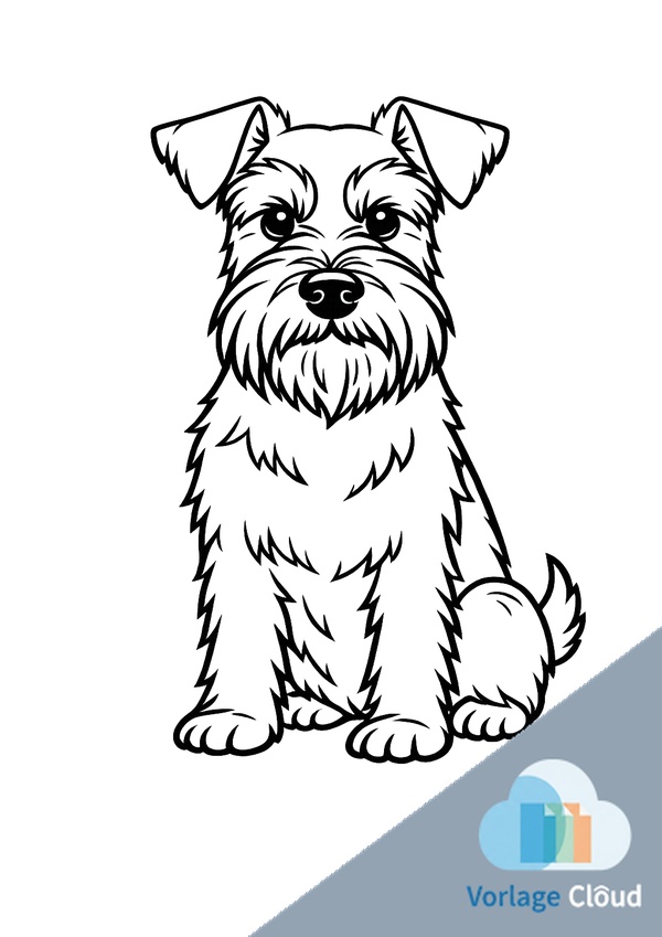 bilder von schnauzer zum ausmalen