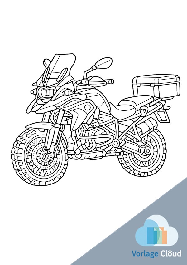 bilder von motorrad zum ausmalen