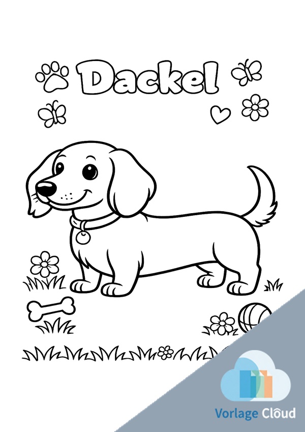 Dackel Ausmalbilder Zum Ausdrucken Ausmalen Wm