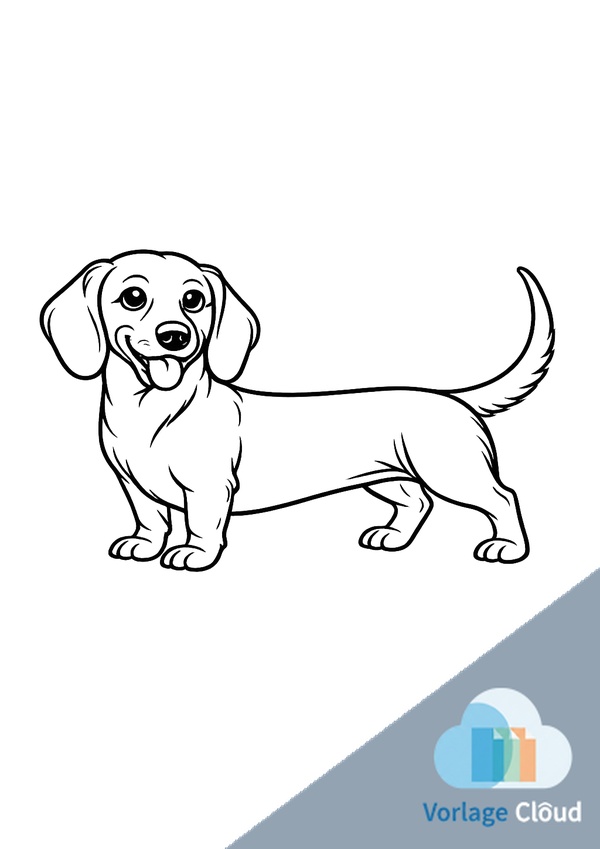 dackel ausmalbilder zum ausdrucken und ausmalen