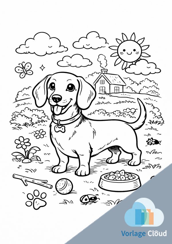 dackel ausmalbilder zum ausdrucken