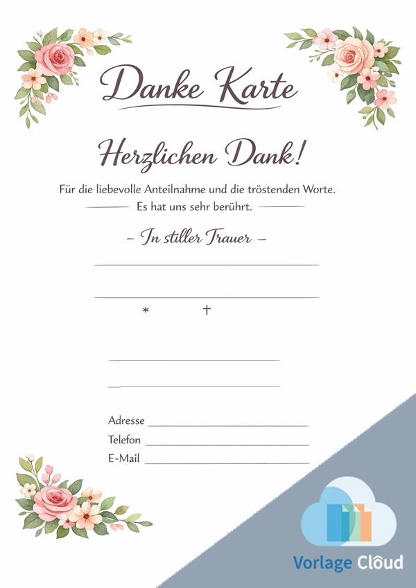dank trauerkarten kostenlos