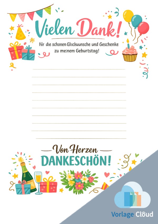 danke für die glückwünsche zum geburtstag kostenlos