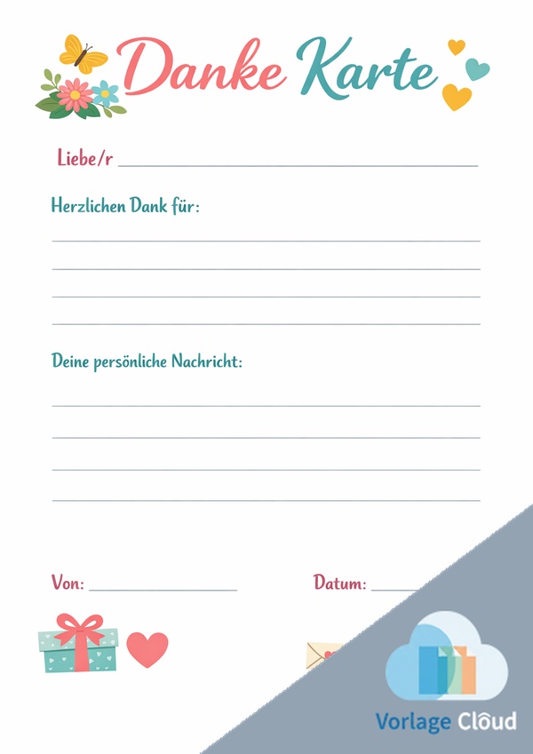 danke karte ausdrücken
