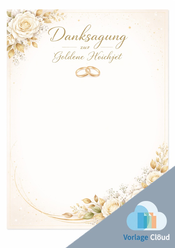 danksagung goldene hochzeit karte ohne bild gratis