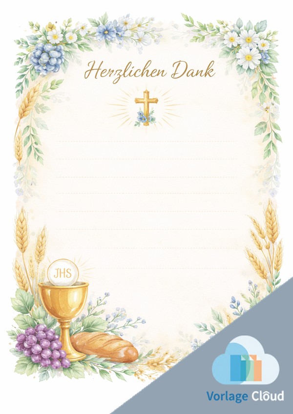 danksagung kommunion junge